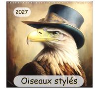 Calendrier 2027 · Oiseaux Stylés | Laissez la beauté de ces oiseaux et le charme du style des années 30… · 30 × 30 cm carré · CALVENDO Calendrier mural