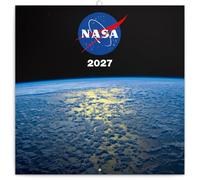 Calendrier 2027 Planete Nasa - format 30x60cm ouvert (ps) + offert un agenda de poche