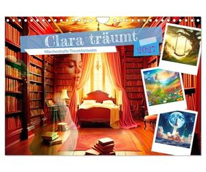 Calendrier 2027 · US Version · Clara rêve - Rêves et fantasmes de contes de | fées · Clara, un personnage de fiction, découvre des mondes fantastiques dans… · DIN A4 paysage · CALVENDO Calendrier mural