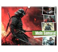 Calendrier 2027 · US Version · Mon samouraï | Découvrez la sagesse, l'honneur et la discipline qui caractérisent la voie du… · DIN A3 paysage · CALVENDO Calendrier mural