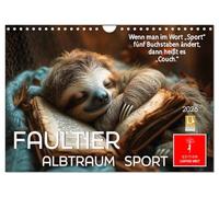 Calendrier 2027 · US Version · Paresseux - Cauchemar sportif | Les « Slow-Motion All-Stars » redéfinissent leur sport · DIN A4 paysage · CALVENDO Calendrier mural
