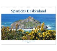 Calendrier 2027 · US Version · Pays basque espagnol | Des images fascinantes de Bilbao et de la côte atlantique basque · DIN A3 paysage · CALVENDO Calendrier mural