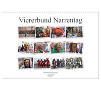 Calendrier 2027 · US Version · Quatuor du 1er avril 2027 | Liaison à quatre du 1er avril 2021 : Überlingen, Elzach, Oberndorf, Rottweil · DIN A3 paysage · CALVENDO Calendrier mural