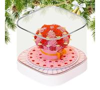 Calendrier 3D 2026-2026 Vibrant Desk Calendar 3D Rose Art - 8,2 x 8,2 x 6,5 cm Notepad Home Decor for Women Girls Student New Year Christmas Table Bedroom Bookshelf School Office Work