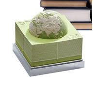 Calendrier 3D 2026 en forme de boule de terre, décoration de table | Bloc-notes pour bureau, école, anniversaire, indépendant, enseignant, étudiant, table de chevet, côté lit, coiffeuse
