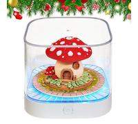 Calendrier 3D 2027 Carnet champignon en art mignon et drôle avec lumières | Calendrier 3D détachable 2027 Pour maison chambre bureau étude ortoir ferme fête vacances nouvel an