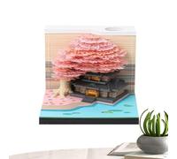 Calendrier 3D Notes Adhésives Sculpture 3D De Table 2027 Avec Éclairage LED