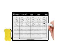 Calendrier À Effacer Pour Frigo Bloc-Notes Magnétique Effaçable | Tableau planning hebdomadaire blanc Pour Maison Cuisine Bureau École Salle De