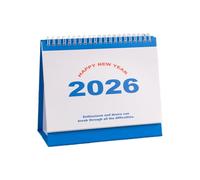 Calendrier académique 2026 à reliure double spirale de 12 mois de janvier à décembre pour un usage domestique