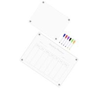 Calendrier Acrylique Magnétique Effaçable pour Réfrigérateur, Planning | Tableau Transparent Cuisine, Notes et Rappels Quotidiens, Partage D’horaires, Surface Pratique