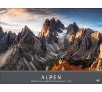 Calendrier alpin 2025 Alexander de Humboldt, calendrier mural photo de haute qualité avec de superbes photos de paysages, calendrier photo XXL, format paysage, édition Alexander de Humboldt Heye