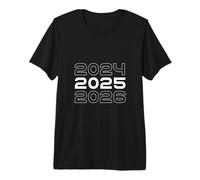 Calendrier annuel 2024 2025 2026 Anniversaire Design Clair T-Shirt Haut de Gamme