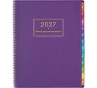 Calendrier annuel 2027, format A4, vue hebdomadaire, de janvier à décembre 2027
