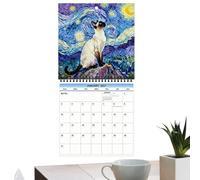 Calendrier annuel 2027, planificateur, gestion des empreintes de chats