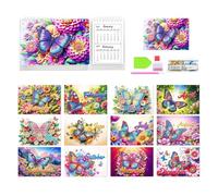 Calendrier Art en Strass Ornement Mensuel Cartoon 2027-2028