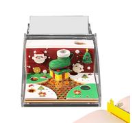 Calendrier Artistique | Bloc-notes Planificateur Organisateur - Calendrier de Bureau 3D de Noël avec Couverture,Pour Planification Quotidienne Suivi Tâches Gestion Temps Maison Bureau Classe