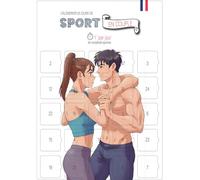 Calendrier Avent/Après Sport en Couple Format A3 | 25 Exercices Fitness à Deux, Affiche Murale avec Chevalet Cartonné, Cadeau Noël & Saint-Valentin