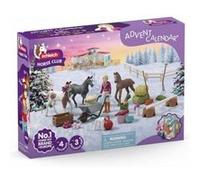 Calendrier avent schleich horse club equitation - 3 poulains exclusifs figurines accessoires - set jouet noel 2025 et carte
