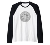 Calendrier aztèque/Art Antique Mexicain/Design mésoaméricain Manche Raglan