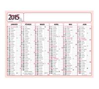 Calendrier bancaire 6 mois - EXACOMPTA - 130 x 170 mm - Neutre - Adulte mixte