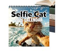 Calendrier Chats 2027 Agenda Mural Selfie Chat Janv-Déc 2027 | Calendrier Chatons Drôles 12 Mois Pour Les Amoureux Des Animaux Maison Salon Entrée Bureau Studio Salle De