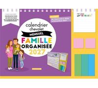 Calendrier chevalet mensuel Famille organisée 2027 - Collectif - Larousse - relié - Calendrier