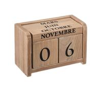 Atmosphera – Calendrier Colonial – Beige – 7-5x11 cm