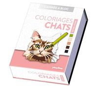 Calendrier Coloriages Chats en 365 jours - Année à bloc