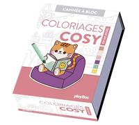 Calendrier Coloriages cosy en 365 jours - Année à bloc