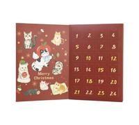 Calendrier compte à rebours jusqu'à Noël 24 jours Boîte vide à remplir | Calendrier compte à rebours pour appartement, chambre, dortoir, lieu de travail, fête de vacances