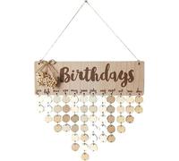 Calendrier D'anniversaire En Bois, Rappel, Calendrier Perpétuel, Décoration Cadeau Diy Pour La Maison, Décoration De Fête