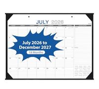 Calendrier de bureau 2025, grand calendrier de bureau, janvier 2025 à décembre 2025, 55,9 x 43,2 cm