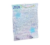Calendrier de bureau 2026 en acrylique transparent - 12 mois - Pour la maison, l'école, l'étude, le bureau, la chambre, la planification, l'organisation de rendez-vous, la décoration, utilisation