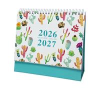 Calendrier de bureau 2026 en papier épais de 18 mois | Motifs de Calendrier Planificateur Décoration de bureau | Pour bureau, école, salle de classe, planification académique enseignant