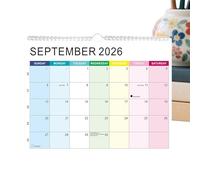 Calendrier De Bureau 2026 | Hebdomadaire Et Quotidien Avec Jours Fériés,Calendrier 18 Mois Janvier 2026-2027,Pour Maison Bureau École Rendez-vous Planning Académique Noël Et Nouvel An