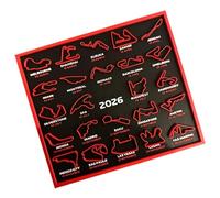 Calendrier de bureau 2026 imprimé en 3D avec support d'affichage pour les fans de voitures et les collectionneurs, équation cadeau, art mural unique