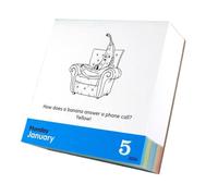 Calendrier de Bureau 2026 planning éducatif avec 365 blagues et faits | calendrier à détacher avec 53 labyrinthes pour la maison, l'école, la chambre, les vacances et les fêtes de