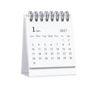 Calendrier De Bureau 2027-2028, 18 Mois Mini Planificateur Mensuel Set | Format A5 Compact, Portable & Léger, 18 Mois Jan 2027-Juin 2028, Notes & Autocollants pour Bureau Maison Étude Travail