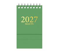 Calendrier De Bureau 2027-2028, 18 Mois Mini Planificateur Mensuel Set | Format A5 Compact, Portable & Léger, 18 Mois Jan 2027-Juin 2028, Notes & Autocollants pour Bureau Maison Étude Travail