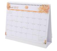 Calendrier de Bureau 2027 à Fleurs, Chevalet Compact, Reliure métallique | Format Debout Base Triangulaire Stable, Motifs Floraux en Relief, Consultation Rapide, pour Apprentissage, Rendez-Notes