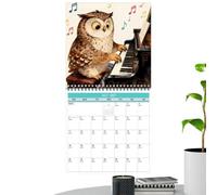 Calendrier De Bureau 2027 Chouette Mignonne Grand Bloc Mensuel Hebdomadaire