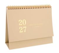 Calendrier de Bureau 2027, Planificateur Mensuel à Feuillets Papier | Chevalet Stable Anti-basculement, Pages Résistantes aux Ondulations, Fêtes Lunaires et Jours Fériés Indiqués, Présentation
