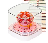 Calendrier de bureau 3D 2026 | Bloc-notes rose à déchirer - Sculpture en papier - Décoration d'intérieur pour école, bibliothèque, table, bureau, Nouvel An, femmes, enseignantes, étudiantes