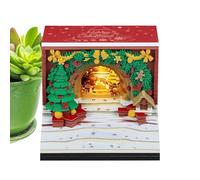 Calendrier de bureau 3D | Calendrier de l'Avent 3D avec arc et feuilles déchirables 2026 | Bloc-notes et sculpture en papier pour la décoration de la maison Chambre d'étudiant Appartement Bureau École