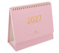Calendrier de Bureau à Chevalet Mensuel 2026-2027, Papier | Structure Debout Stable, Grilles Imprimées Nettes, Lignes Précises, pour Bureau, Réception, Étudiants