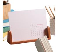 Calendrier de bureau annuel 2027 DIY mensuel décoration maison avec support | Kit créatif calendrier annuel pour bureau Pour maison école salon espace d'étude bibliothèque salle de Calendrier horizontal