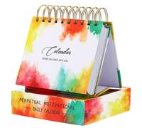 Calendrier de bureau avec des citations inspirantes, multicolore, dimensions : 150 x 40 x 140 mm