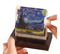 Calendrier de bureau mécanique - Mini planificateur rotatif, organiseur esthétique avec style, accessoire de bureau avec fonctionnalité, outil compact, design haut de gamme pour la maison, le bureau