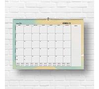Calendrier de bureau mensuel 2023 | HappyMots | 32x47cm | 16 mois - de septembre 2022 à décembre 2023 | Espace pour écrire et annoter | Pratique, pratique et motivant | Calendrier mural