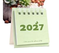 Calendrier de Bureau Mensuel pour 2027 Organiseur Familial Compact | Calendrier de Bureau pour Maison Dortoir Hôtel Chambre et Appartement en Intérieur